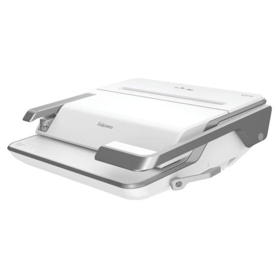 Rilegatrice 3 in 1 Fellowes Lyra a dorsi plastici, pinzatrice e perforatrice 2/4 fori bianco - 5603101
