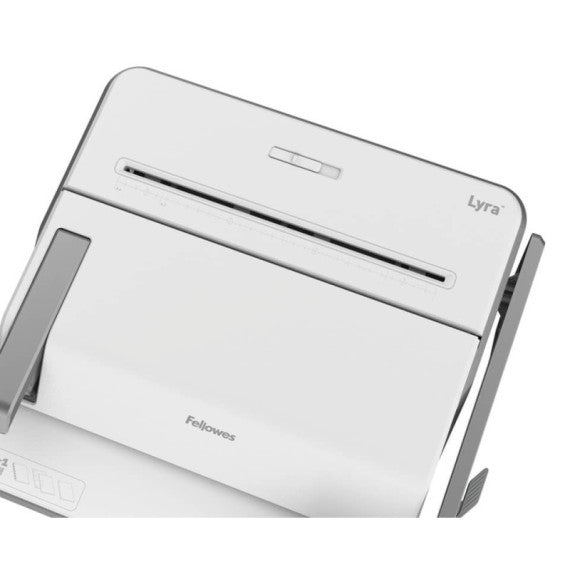 Rilegatrice 3 in 1 Fellowes Lyra a dorsi plastici, pinzatrice e perforatrice 2/4 fori bianco - 5603101