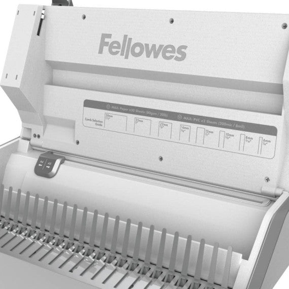 Rilegatrice 3 in 1 Fellowes Lyra a dorsi plastici, pinzatrice e perforatrice 2/4 fori bianco - 5603101