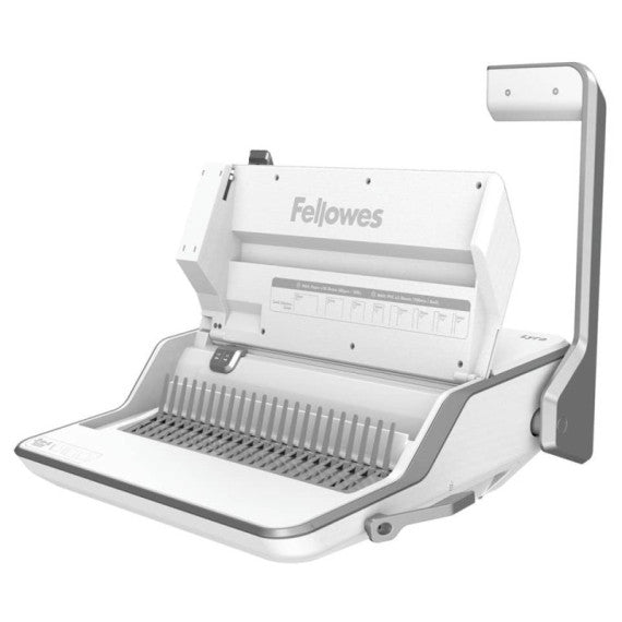 Rilegatrice 3 in 1 Fellowes Lyra a dorsi plastici, pinzatrice e perforatrice 2/4 fori bianco - 5603101