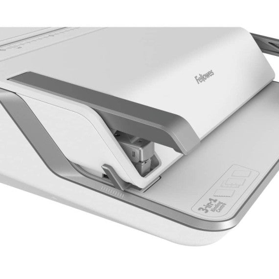 Rilegatrice 3 in 1 Fellowes Lyra a dorsi plastici, pinzatrice e perforatrice 2/4 fori bianco - 5603101