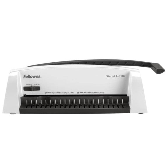 Rilegatrice a dorsi plastici FELLOWES Starlet 2+ 120 capacità di perforazione 12 fogli - 5227901
