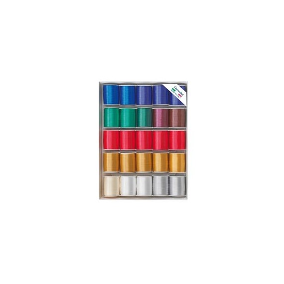 Rocche di nastro liscio 6800 -10 mm x 10 mt - colori natalizi assortiti - Brizzolari - conf. 25 pezzi