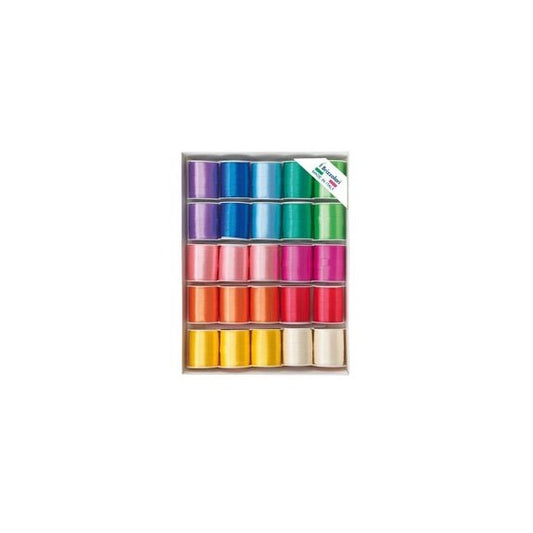 Rocche di nastro liscio 6800 -10 mm x 10 mt - colori primaverili assortiti - Brizzolari - conf. 25 pezzi