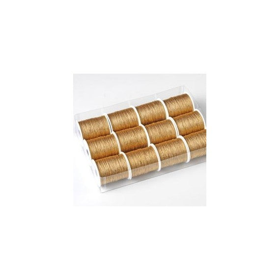Rocchette cordonetto - 2 capi - 20 mt - oro - Brizzolari - conf. 12 pezzi
