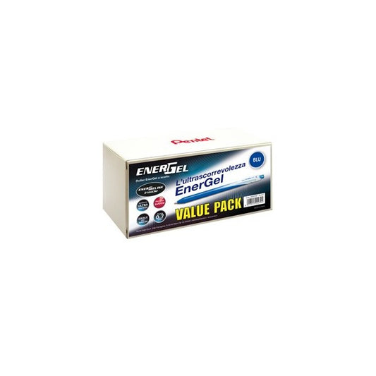Roller a scatto Energel Slim - punta 0,7 mm - blu - value pack 20+4 pezzi