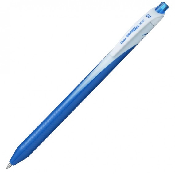 Roller a scatto Energel Slim - punta 0,7 mm - blu - value pack 20+4 pezzi