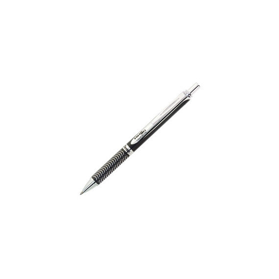 Roller a scatto Energel Sterling - punta 0,7mm - fusto nero - Pentel