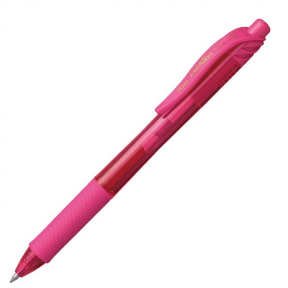 Roller a scatto Energel X BL 107  - punta 0,7mm - astuccio 4 colori assortiti - Pentel
