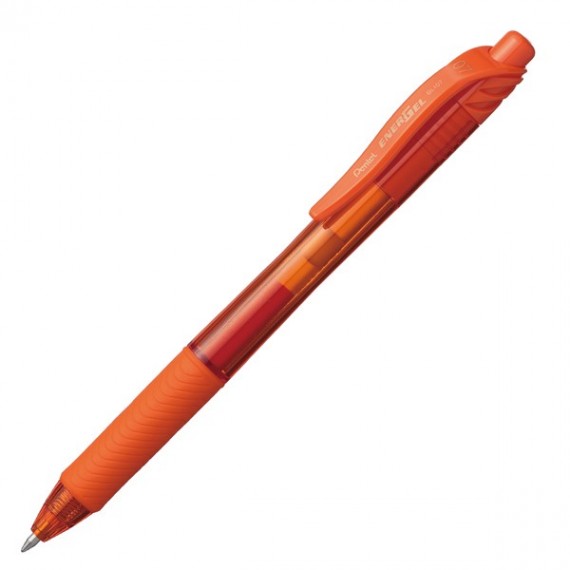 Roller a scatto Energel X BL 107  - punta 0,7mm - astuccio 4 colori assortiti - Pentel