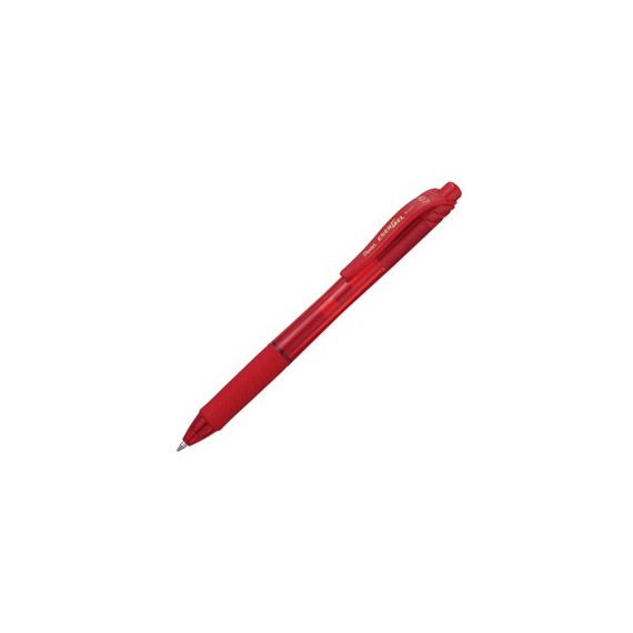 Roller a scatto Energel X BL107 - punta 0,7mm - rosso  - Pentel