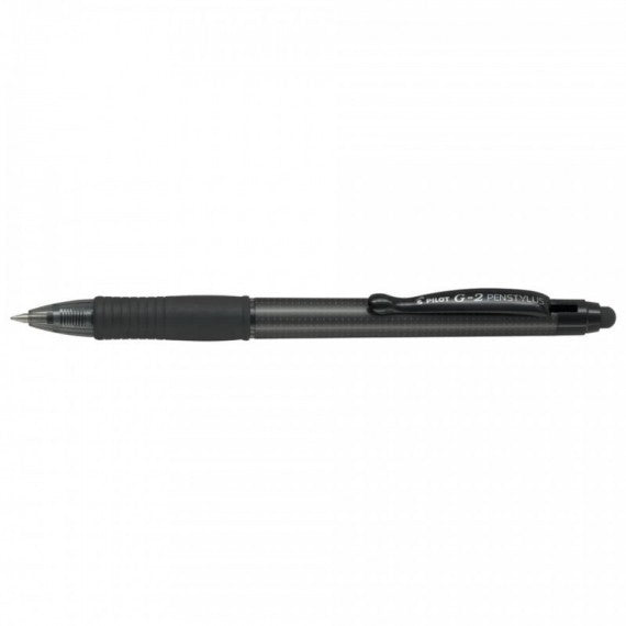 Roller a scatto ricaricabile Pilot Pen Stylus G-2 0,7 mm nero fusto grigio 001386