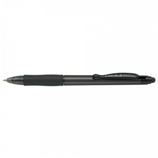 Roller a scatto ricaricabile Pilot Pen Stylus G-2 0,7 mm nero fusto grigio 001386