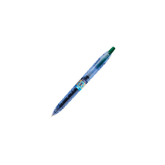 Roller gel a scatto B2P Begreen - punta 0,7 mm - verde - Pilot