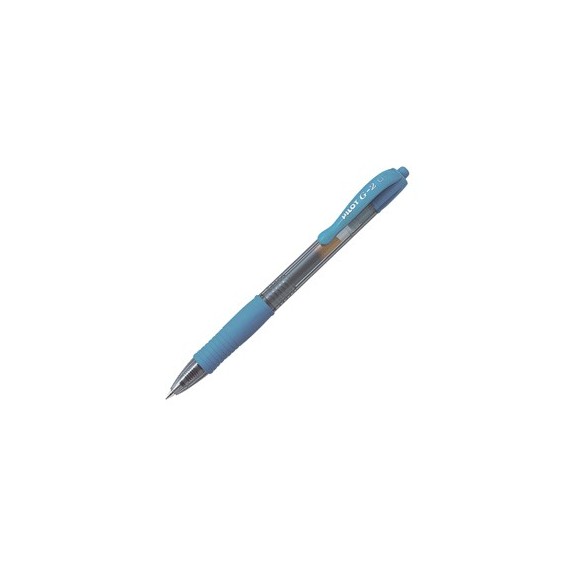 Roller gel a scatto G-2 - punta 0,7mm - celeste - Pilot