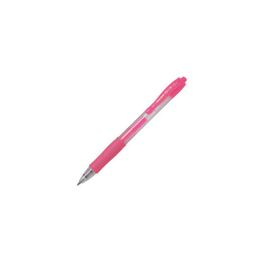 Roller gel a scatto G-2 - punta 0,7mm - rosa neon - Pilot