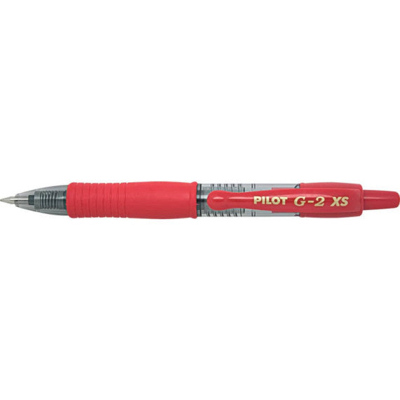Roller gel a scatto ricaricabile Pilot G-2 Pixie 0,7 mm rosso 001412