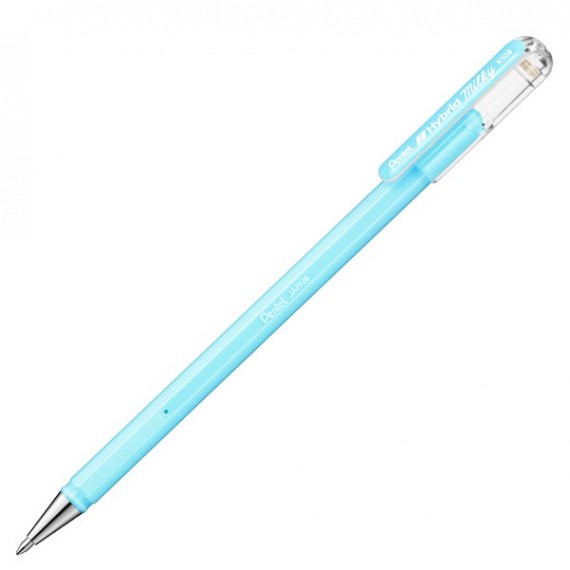 Roller gel Hybrid Milky - punta 0,8 mm - colori assortiti pastel - Pentel - astuccio 6 + 1 pezzi