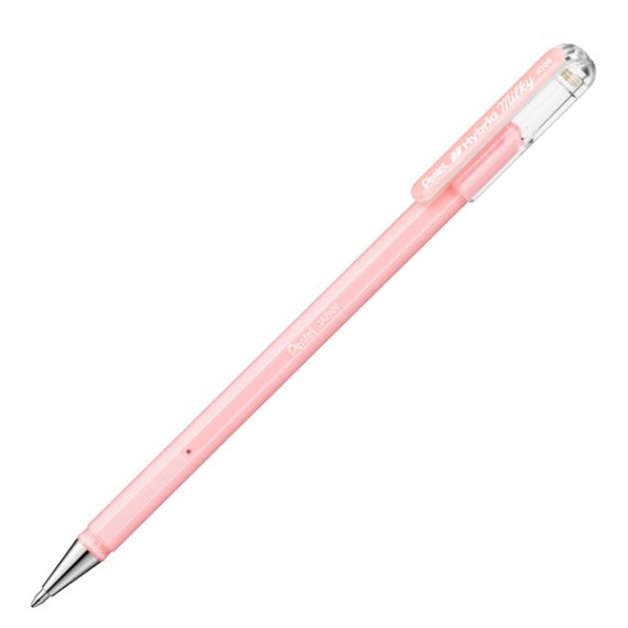 Roller gel Hybrid Milky - punta 0,8 mm - colori assortiti pastel - Pentel - astuccio 6 + 1 pezzi