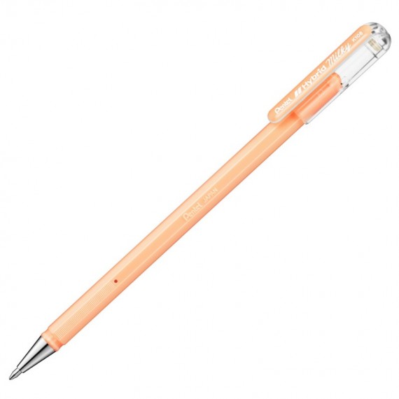 Roller gel Hybrid Milky - punta 0,8 mm - colori assortiti pastel - Pentel - astuccio 6 + 1 pezzi