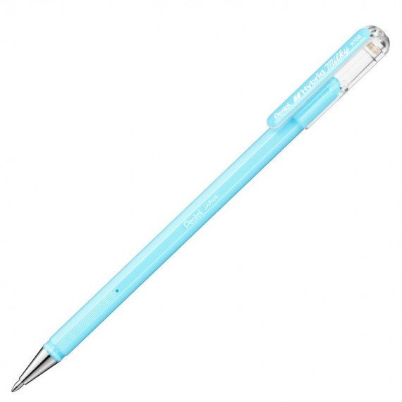 Roller gel Hybrid Milky - punta 0,8 mm - colori assortiti pastel - Pentel - astuccio 6 + 1 pezzi