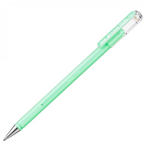 Roller gel Hybrid Milky - punta 0,8 mm - colori assortiti pastel - Pentel - astuccio 6 + 1 pezzi
