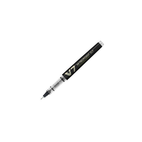 Roller Hi Tecpoint V7 ricaricabile Begreen con cappuccio  - punta 0,70mm - nero - Pilot