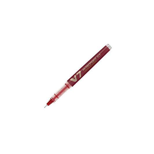 Roller Hi Tecpoint V7 ricaricabile Begreen con cappuccio  - punta 0,70mm - rosso - Pilot