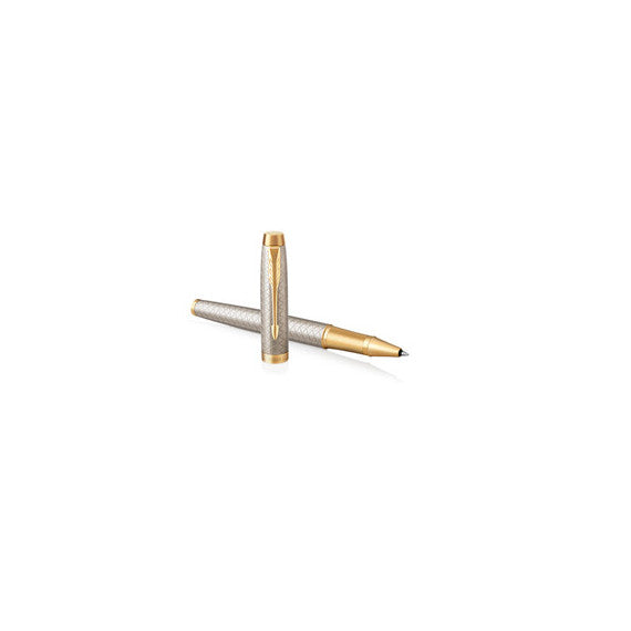 Roller IM Premium Grey Metal Chiselled - punta M - Parker