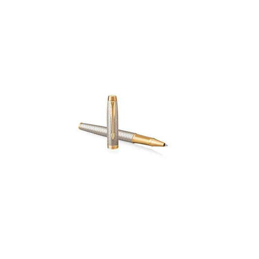 Roller IM Premium Grey Metal Chiselled - punta M - Parker