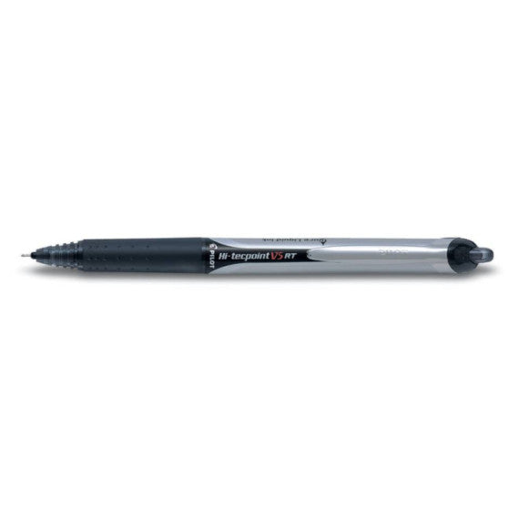 Roller Pilot Hi-Tecpoint V5 RT a scatto ricaricabile punta 0,5 mm nero - 006780