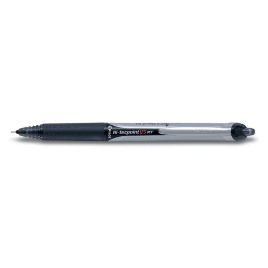 Roller Pilot Hi-Tecpoint V5 RT a scatto ricaricabile punta 0,5 mm nero - 006780