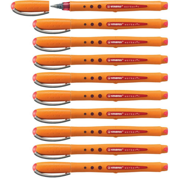 Roller Stabilo Worker 0,5 mm rosso  2018/40