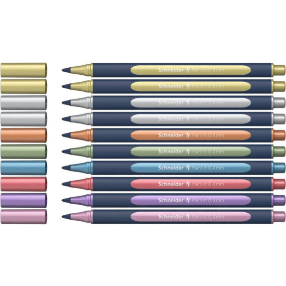 Rollerball Schneider Paint-It 050 conf. 10 colori metallici - P700497