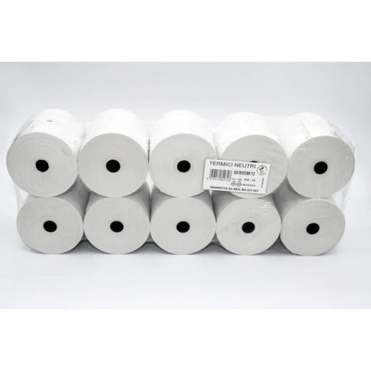 Rotoli stampante termica non fiscale Rotolificio Pugliese conf. 10 pz - 80 mm x 80 m - 8080DM