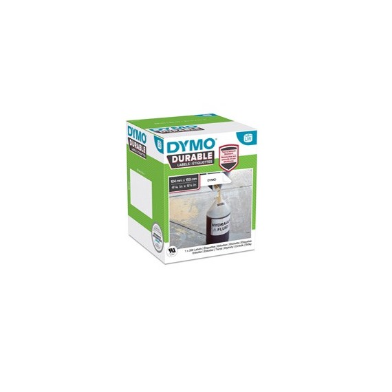 Rotolo 200 etichette LW Durable Industrial - 1933086 - 104 x 158 mm - carta bianca - Dymo