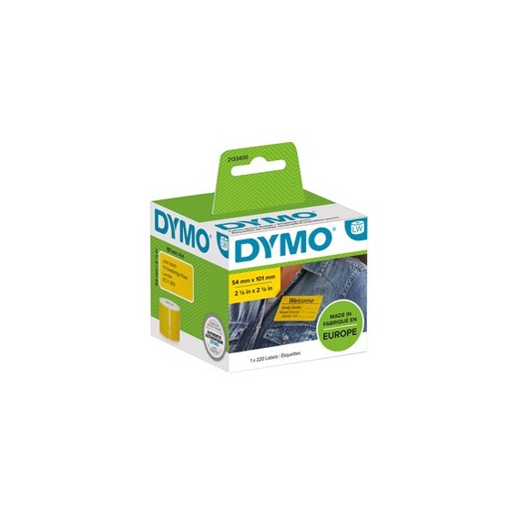 Rotolo 220 etichette per Dymo LabelWriter - spedizione/badge - 54x101 mm - giallo - Dymo