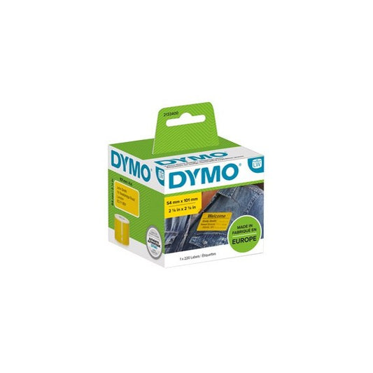 Rotolo 220 etichette per Dymo LabelWriter - spedizione/badge - 54x101 mm - giallo - Dymo