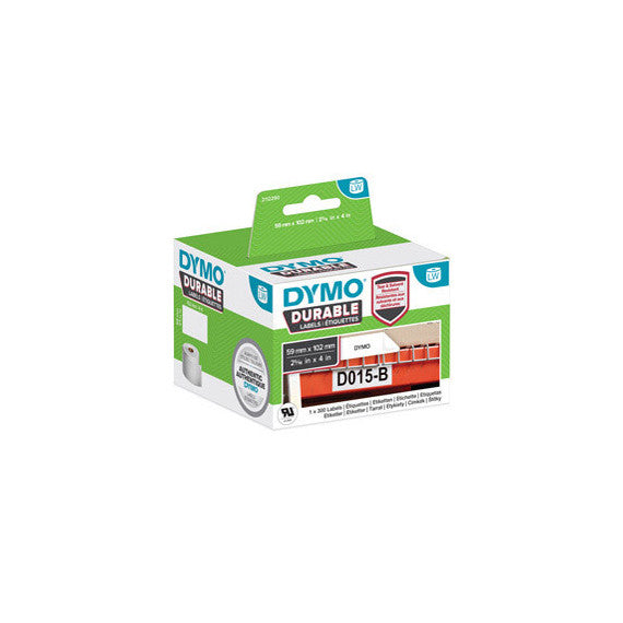 Rotolo 300 etichette LW Durable Industrial - 1933088 - 59x102 mm - carta - bianco - Dymo