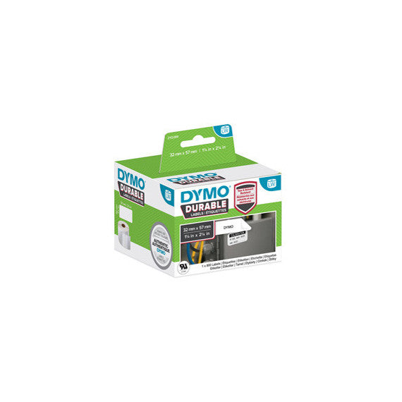 Rotolo 800 etichette LW Durable Industrial - 1933084 - 57x32 mm - carta - bianco - Dymo