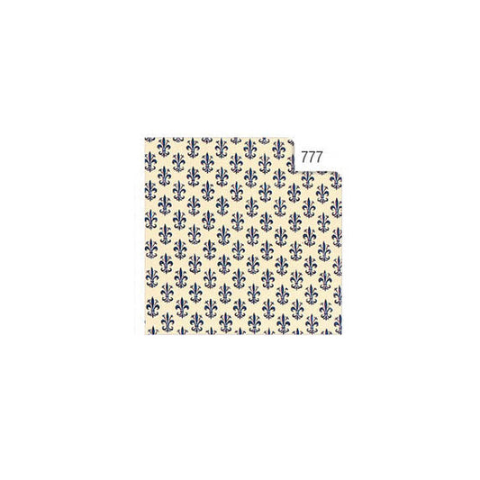 Rotolo Cartarivesto Rex 58 - lavabile - 50 x 500 cm - giglio blu - Rex Sadoch