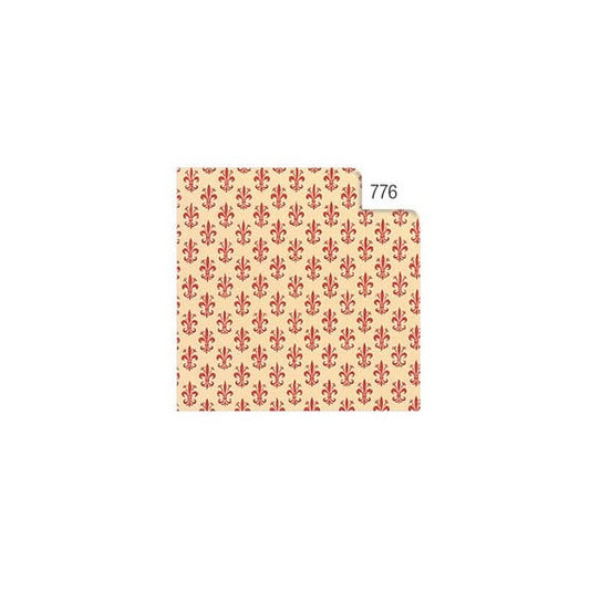 Rotolo Cartarivesto Rex 58 - lavabile - 50 x 500 cm - giglio rosso - Rex Sadoch