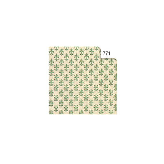 Rotolo Cartarivesto Rex 58 - lavabile - 50 x 500 cm - giglio verde - Rex Sadoch