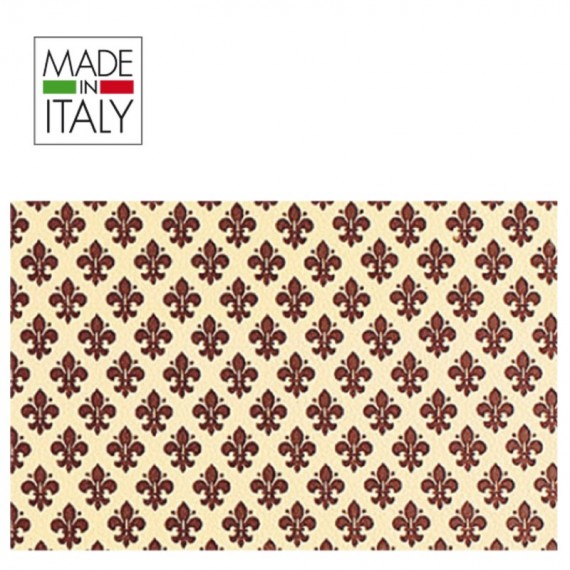 Rotolo Cartarivesto Rex Taco - lavabile - adesivo - 49 x 300 cm - giglio rosso - Rex Sadoch