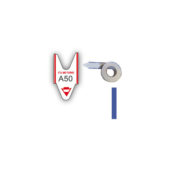 Rotolo da 2000 ticket per elimina code - blu - Printex - conf. 5 rotoli