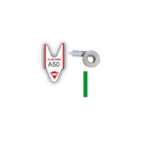 Rotolo da 2000 ticket per elimina code - verde - Printex - conf. 5 rotoli