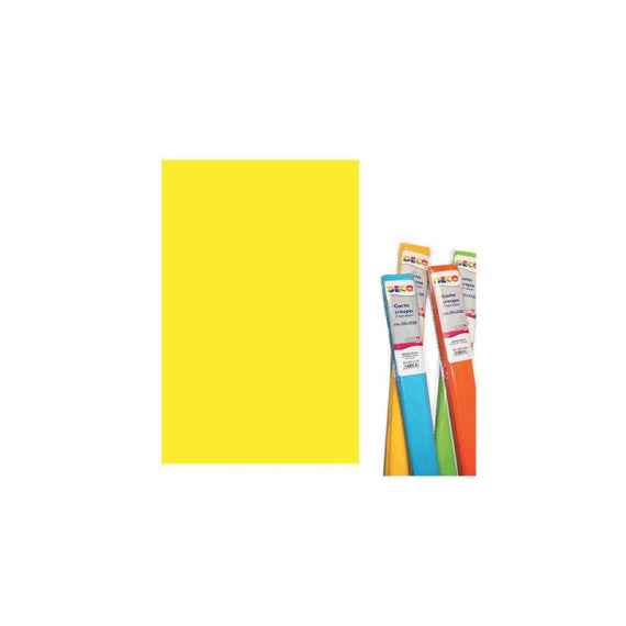 Rotolo di Carta crespa - 50x250 cm - 40 g/m² Deco giallo 10713/02