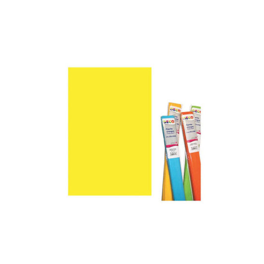 Rotolo di Carta crespa - 50x250 cm - 40 g/m² Deco giallo 10713/02