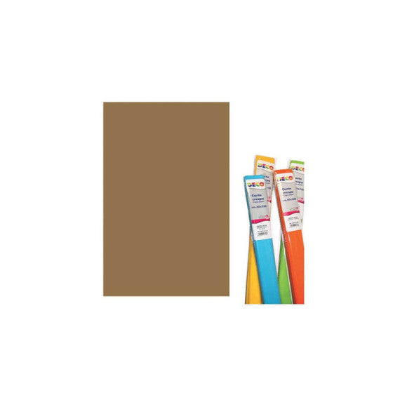 Rotolo di Carta crespa - 50x250 cm - 40 g/m² Deco marrone 10713/19