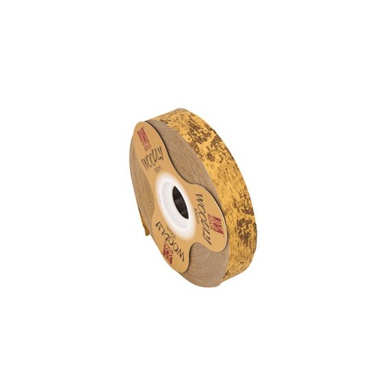 Rotolo nastro Woodly - corteccia/marrone chiaro - 24mm x 100mt - Bolis